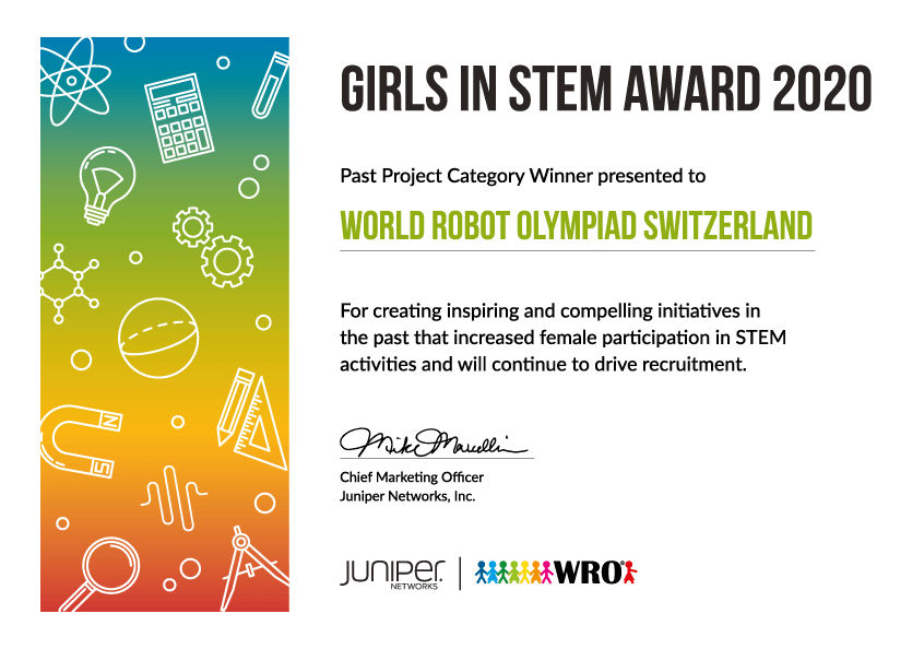 Auszeichnung für den GIRLS IN STEM AWARD 2020