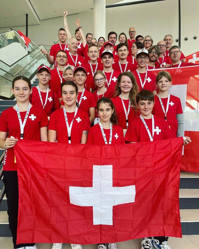 La delegazione svizzera alla finale mondiale di Panama